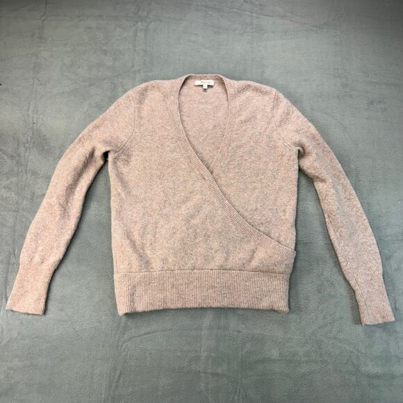 Madewell Sweaters - Madewell Faux Wrap Red Pullover Sweater in‎ Coziest Yarn Alpaca Wool Size SMALL
